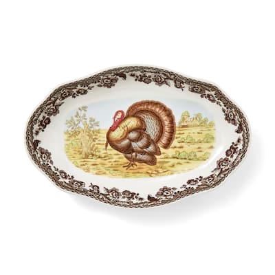 Spode Woodland Pickle Side Dish - 8.5 Inch