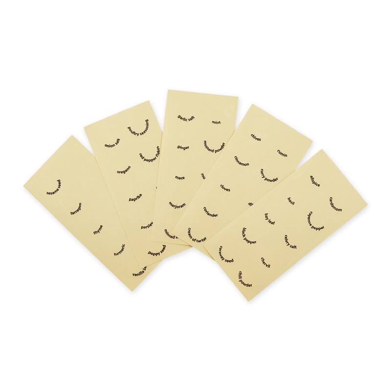 Clear Spice Labels