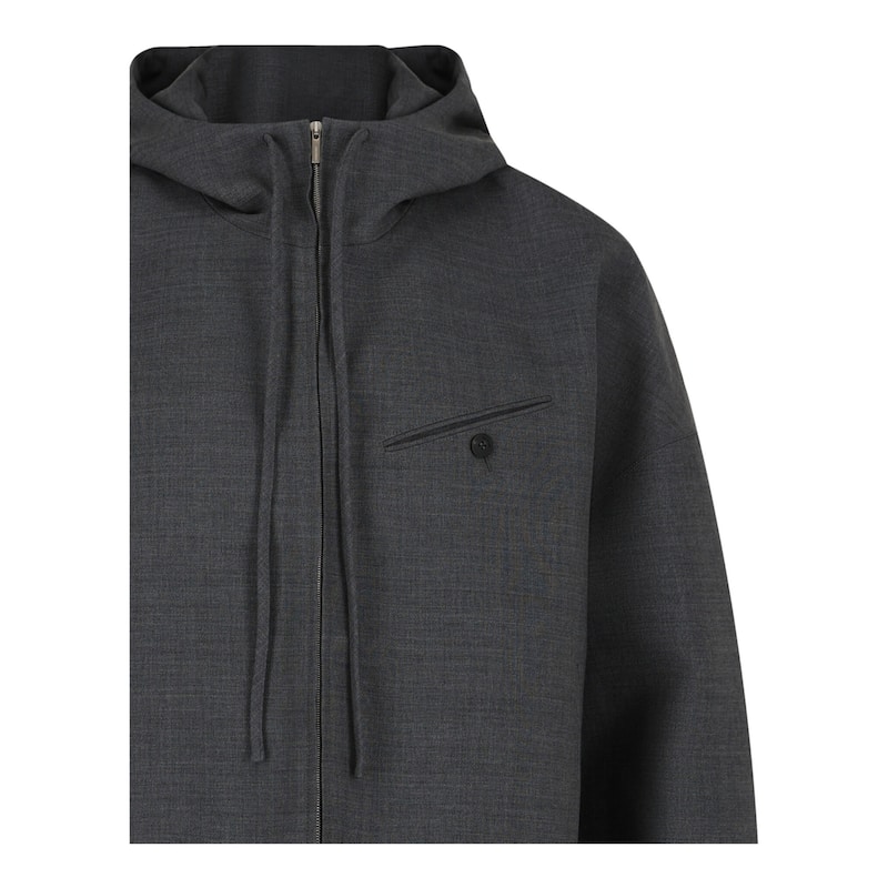 Ferragamo Wool Zip-Up Jacket