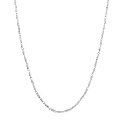 Curata 14k White Gold 1.05mm Lumacina Lobster Lock Closure - Length Options: 16 18 20 24