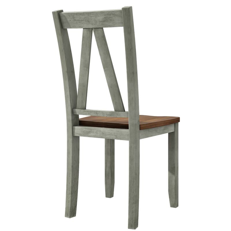 6-Piece Dining Table Set with Sturdy Rubberwood and Multifunctional Chairs and Bench for Family Meals