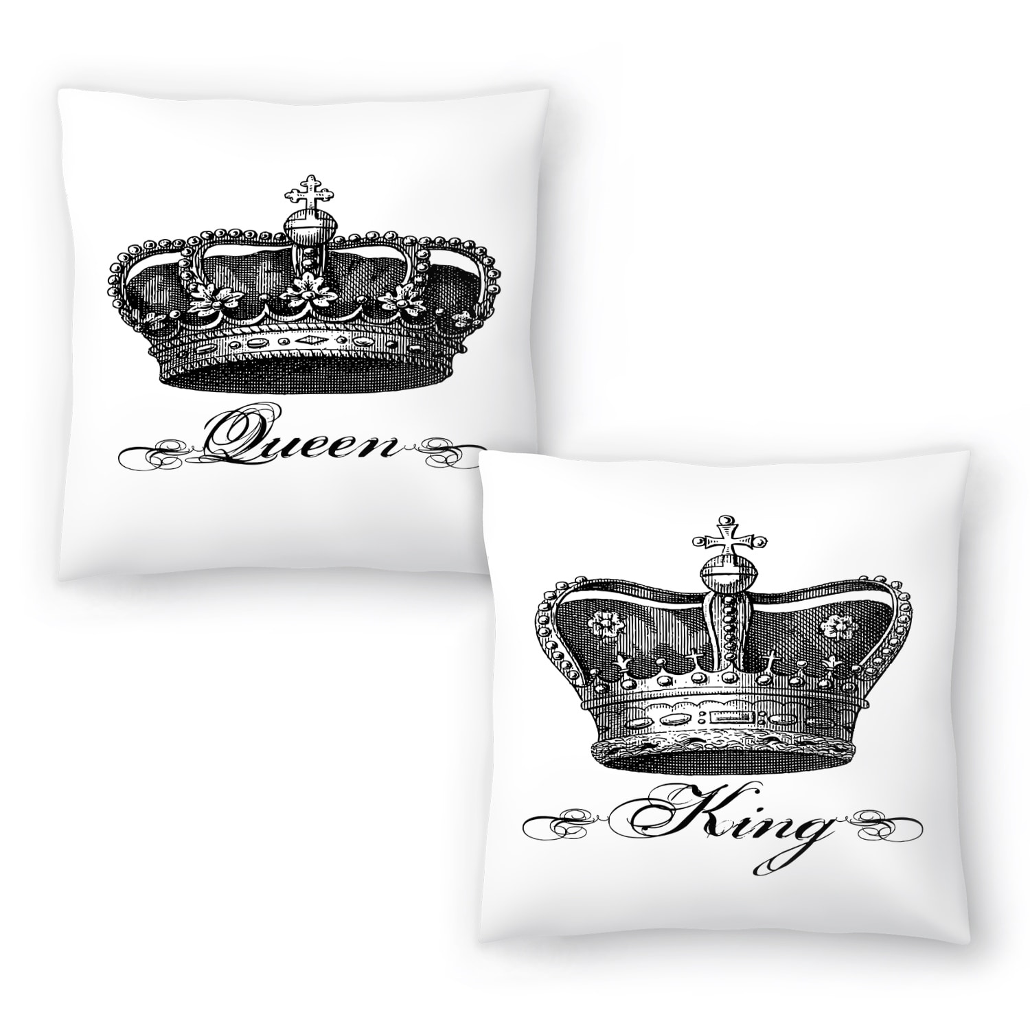 King and queen decorative pillows shop