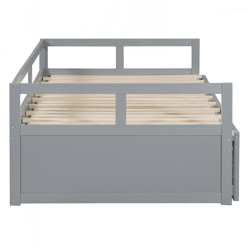 Wooden Daybed with Trundle