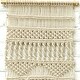 preview thumbnail 3 of 1, Loominaire Rustic Macrame Wallhanging "Serengeti" Hand Woven of Cotton - 16"x32"