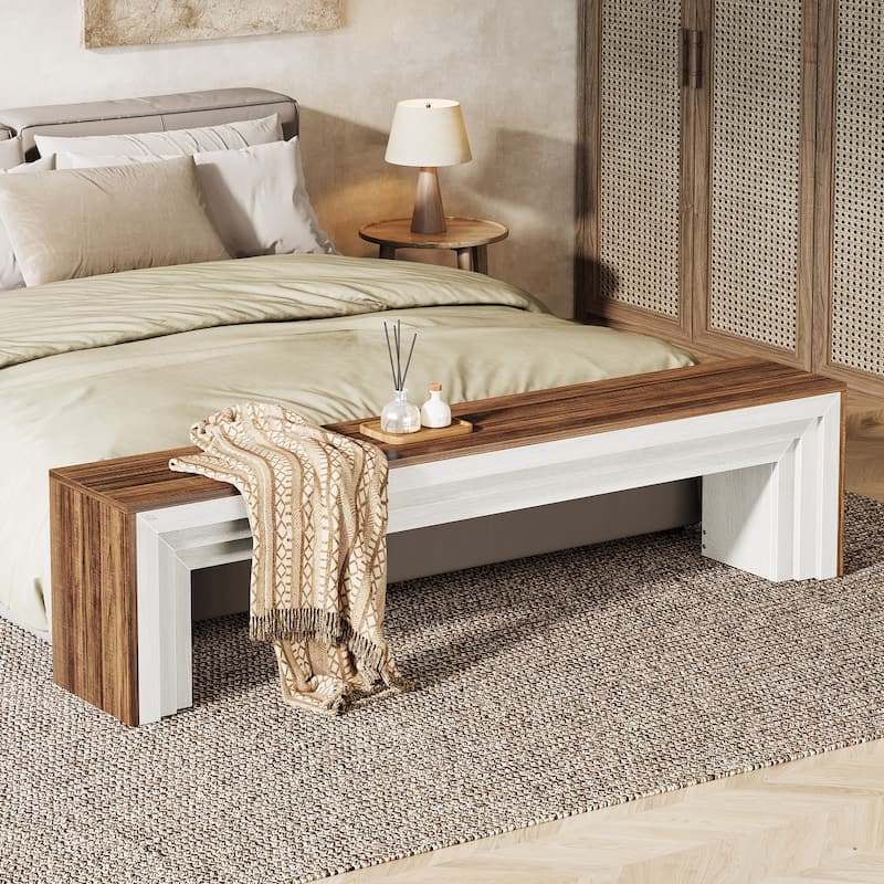 71" Extra Long Entryway Bench, Shoe Bench Seating for Hallway, End of Bed, Living Room, Sofa Back, Dining Room