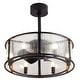 preview thumbnail 75 of 79, 20"/28" Modern 3/5/7-Blade Caged Crystal Ceiling Fan with Light Kit and Remote