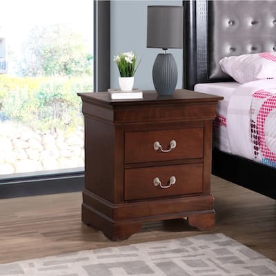 Cappuccino Nightstand 24x22x16 with One Spacious Drawer, Compact Bedside Table for Storage and Rich Modern Bedroom Accent