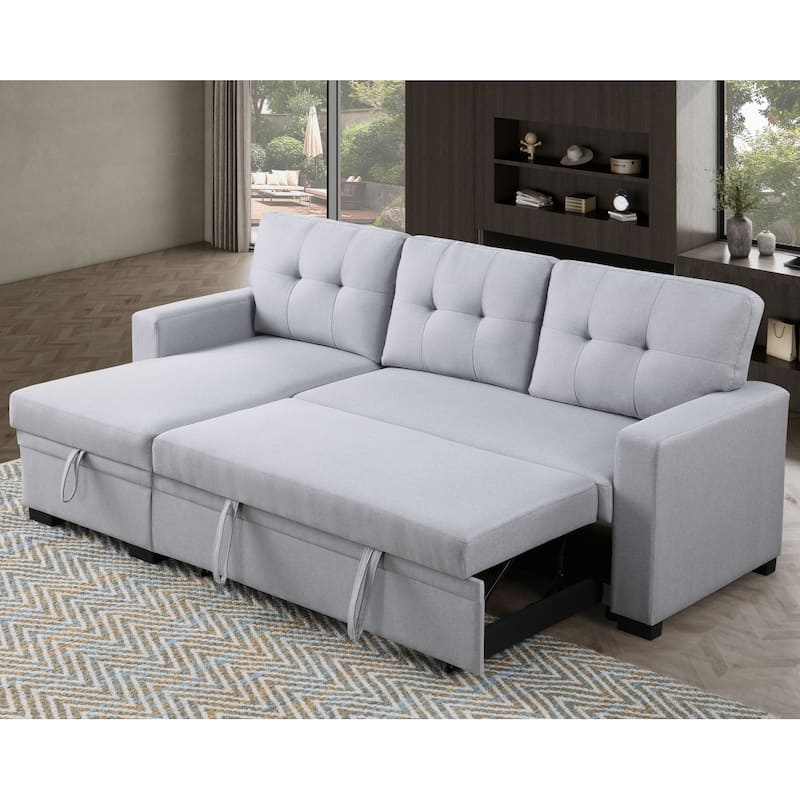 Modern Living Room Modular Sofa with Pull-out Bed and Hidden Storage