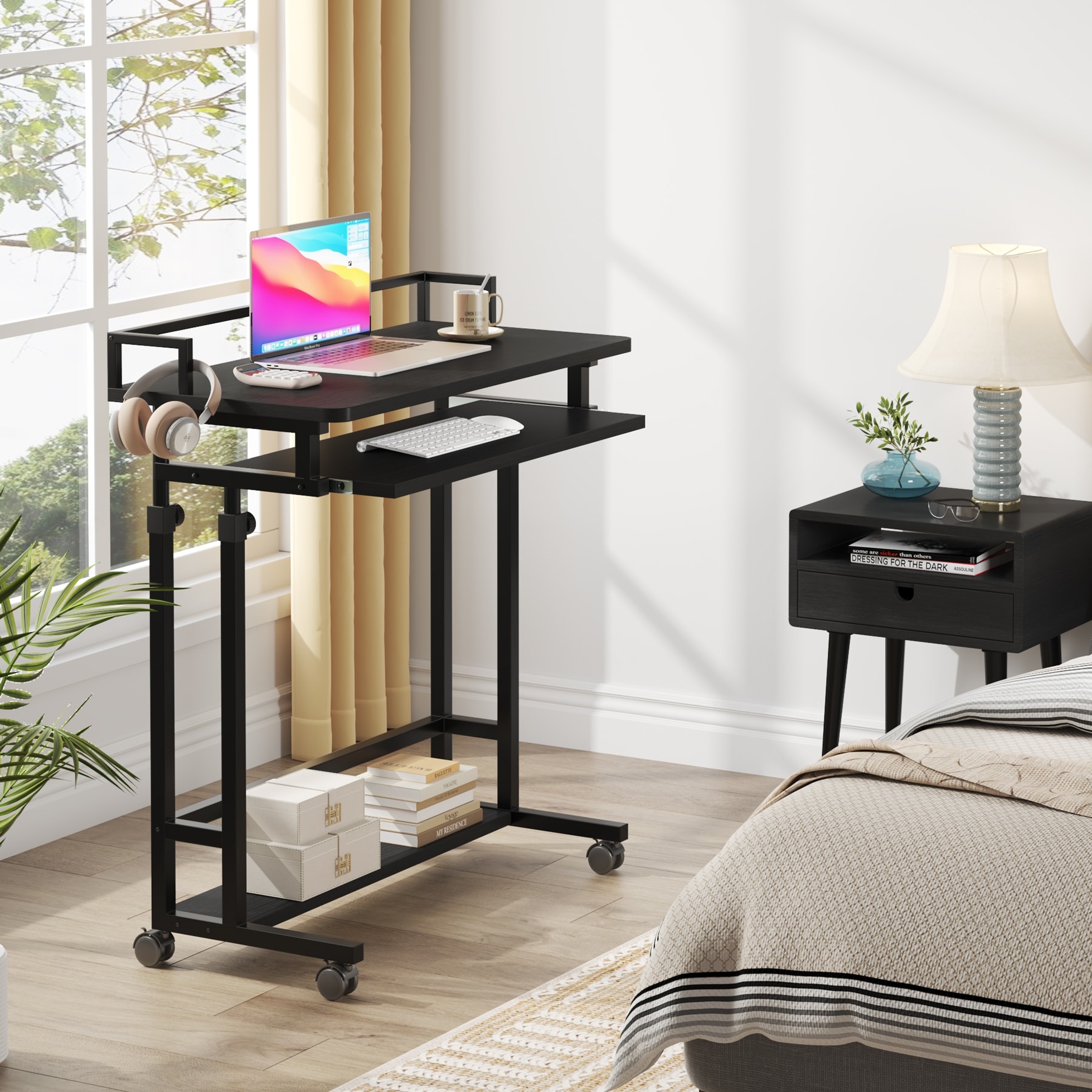 Portable Standing Desk , Adjustable Height Couch Table with Keyboard Tray  for Laptop, - Bed Bath & Beyond - 36859226