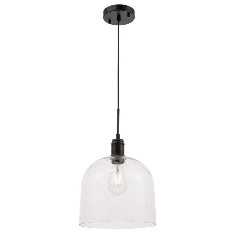 Candie 10-Inch 1-Light Clear Glass Pendant