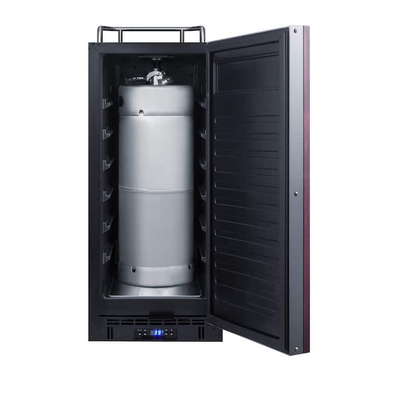 Summit 15 Inch Wide 2.9 Cu. Ft. Built-In or Free Standing Kegerator