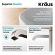 preview thumbnail 19 of 32, Kraus 3-in-1 Set White Rectangle Ceramic Sink, Ramus Faucet w/Drain
