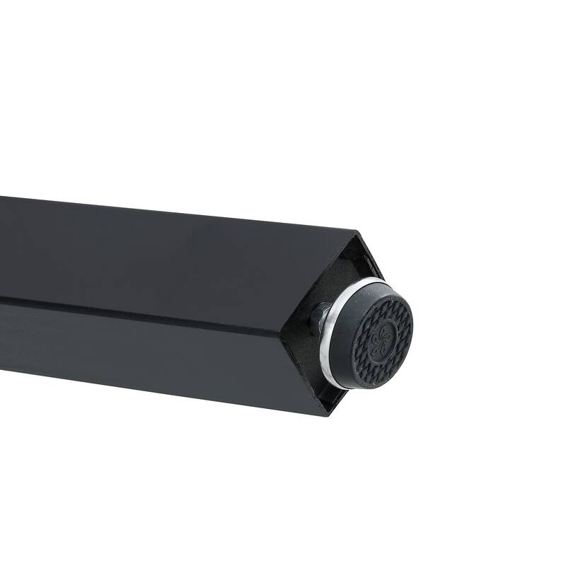 Modern Coffee Table, Round Clear Tempered Glass Table with Black Metal Legs Small Center Table End Table for Living Room