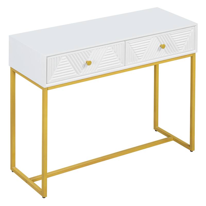 Modern Sleek Console Table with Storage