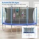 preview thumbnail 13 of 14, 10FT Trampoline, Recreational Trampolines with Enclosure Net and Ladder