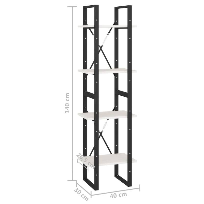 vidaXL Bookshelf Book Cabinet Shelving Unit for Living Room Engineered Wood