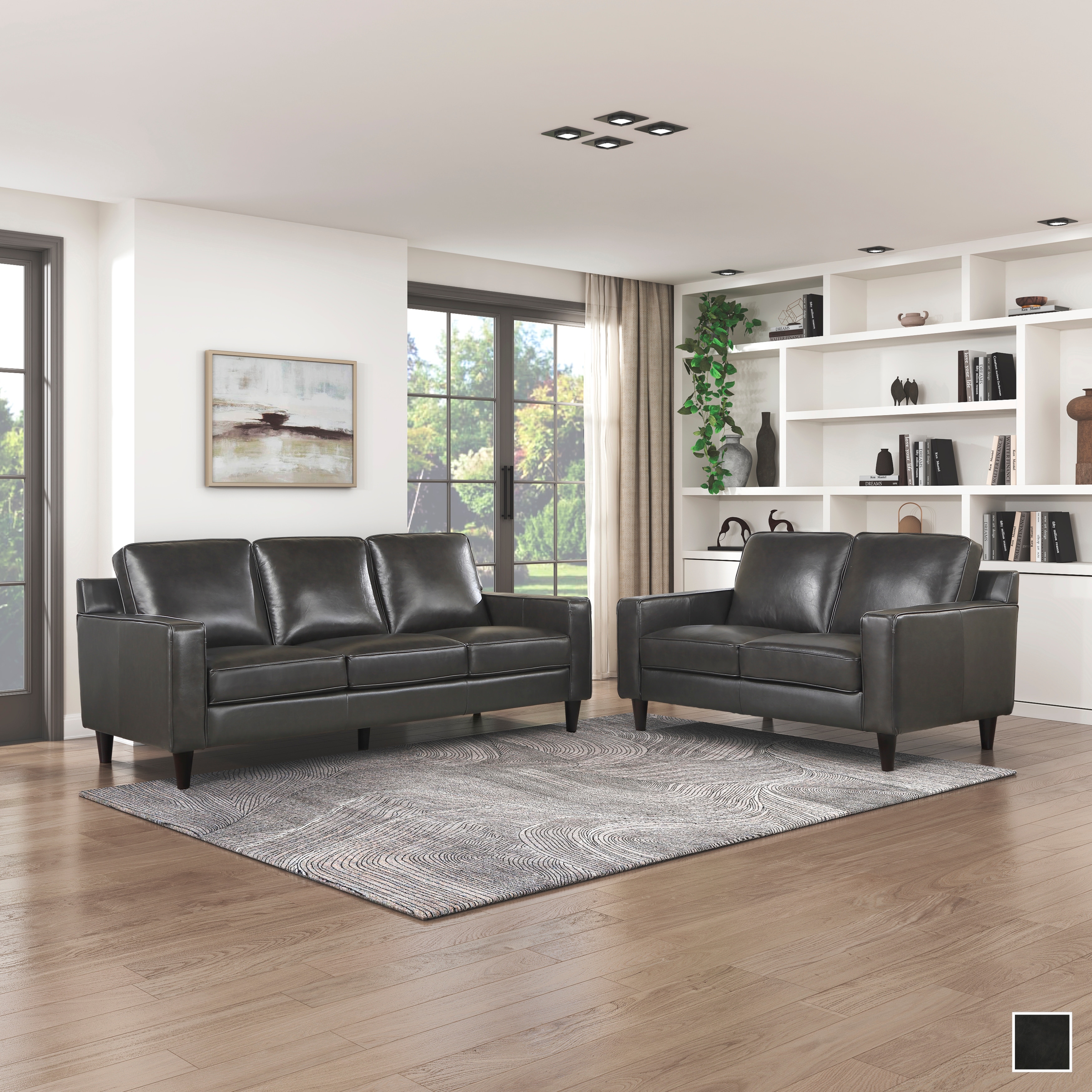 Zuckerman top microfiber sofa
