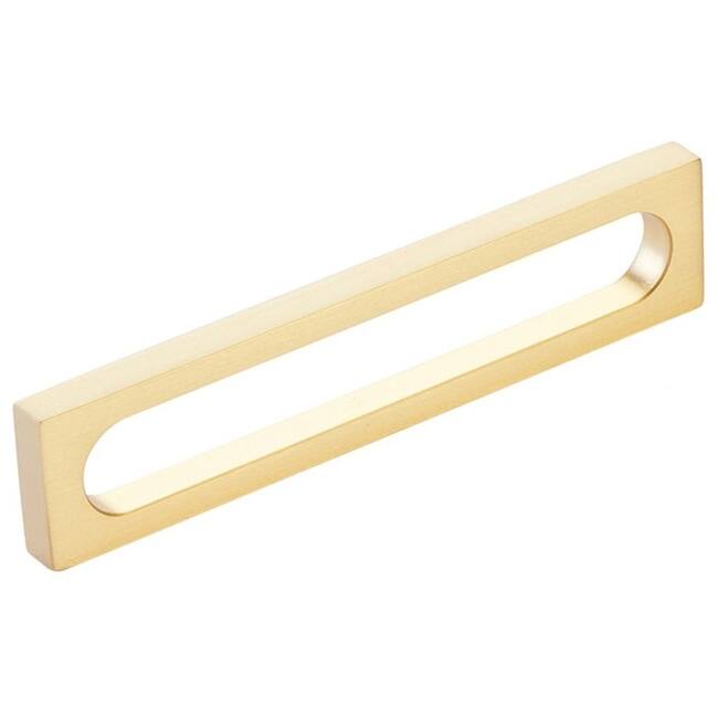 Schaub and Company 10033 Cafe Modern 5" Center to Center Rectangular - Satin Brass