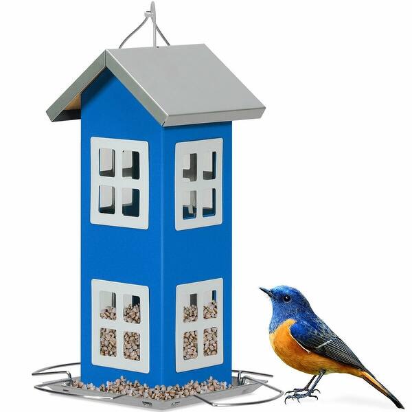 Shop Costway Outdoor Wild Bird Feeder Weatherproof House Design
