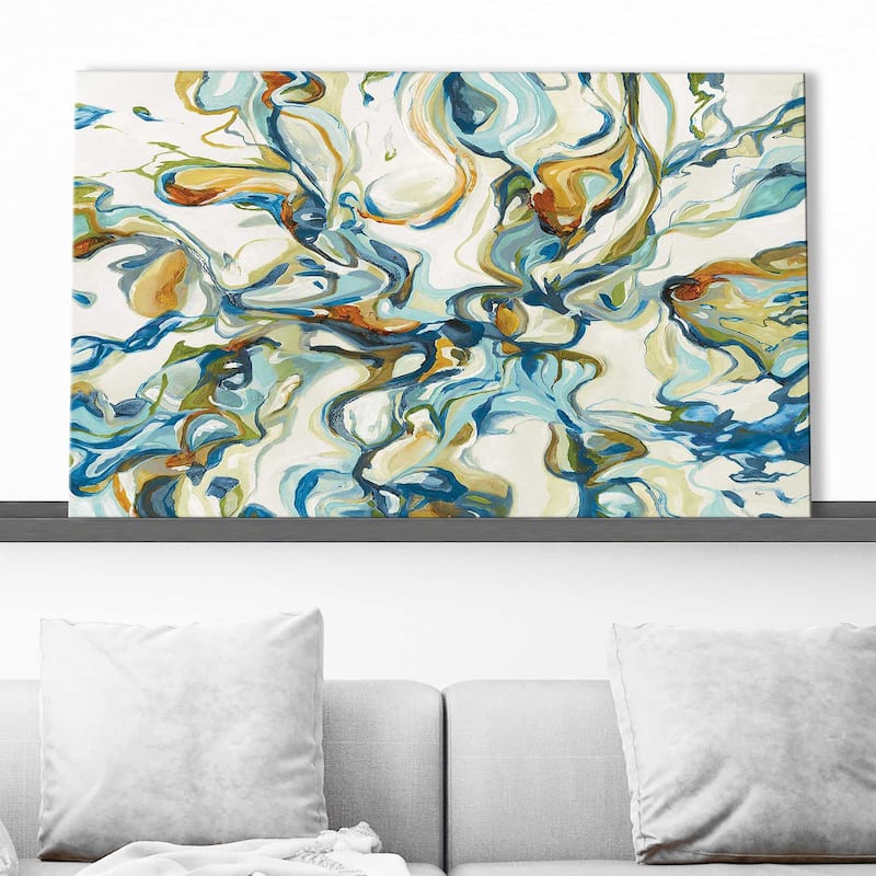 "Flowing Through IV" by Lisa Ridgers Print on Canvas