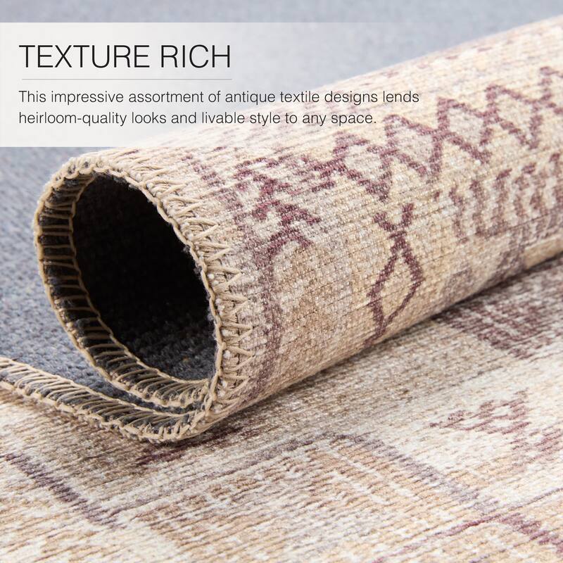 Davina Machine Washable Tribal Area Rug