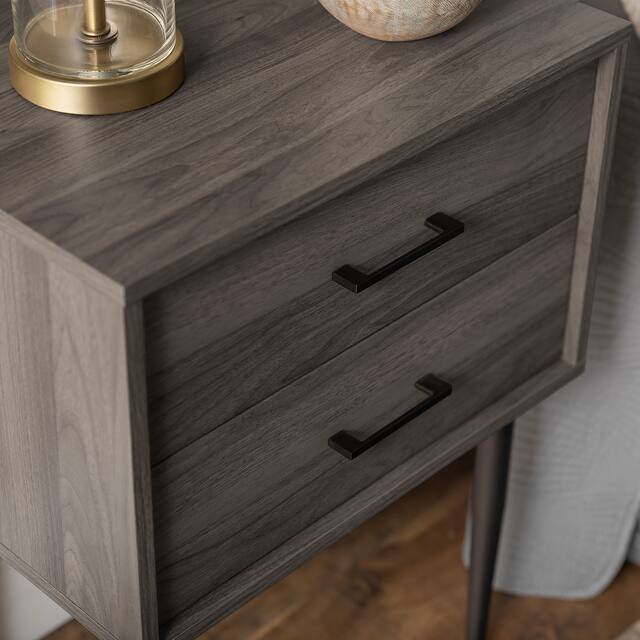 Middlebrook Notto Mid-Century 2-Drawer Nightstand
