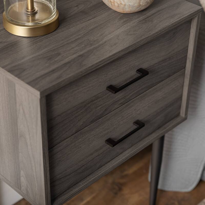 Middlebrook Notto Mid-Century 2-Drawer Nightstand