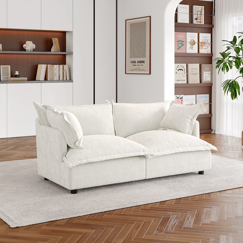 Double Layer Cushion Comfy Cloud Modular Sectional Sofa Set