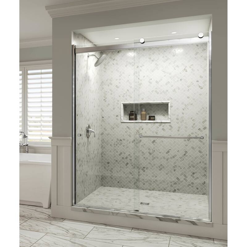 Basco Basco Rotolo 70" High x 52" Wide Bypass Semi-Frameless Shower - Chrome
