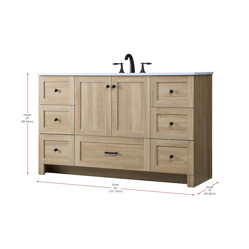 Fresco 48 - 60 Inch Single Bathroom Vanity