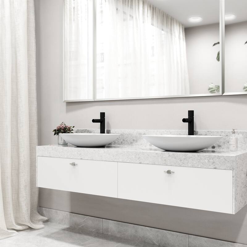 VIGO Ashford 11" H Single Handle Single Hole Vessel Bathroom Faucet