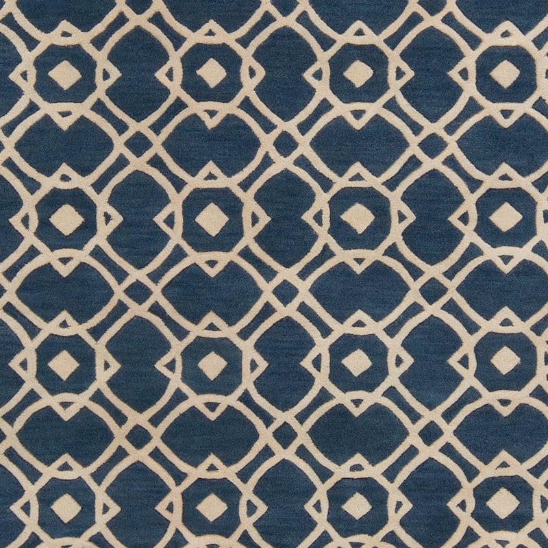 Hand-tufted Karen Contemporary Geometric Wool Area Rug