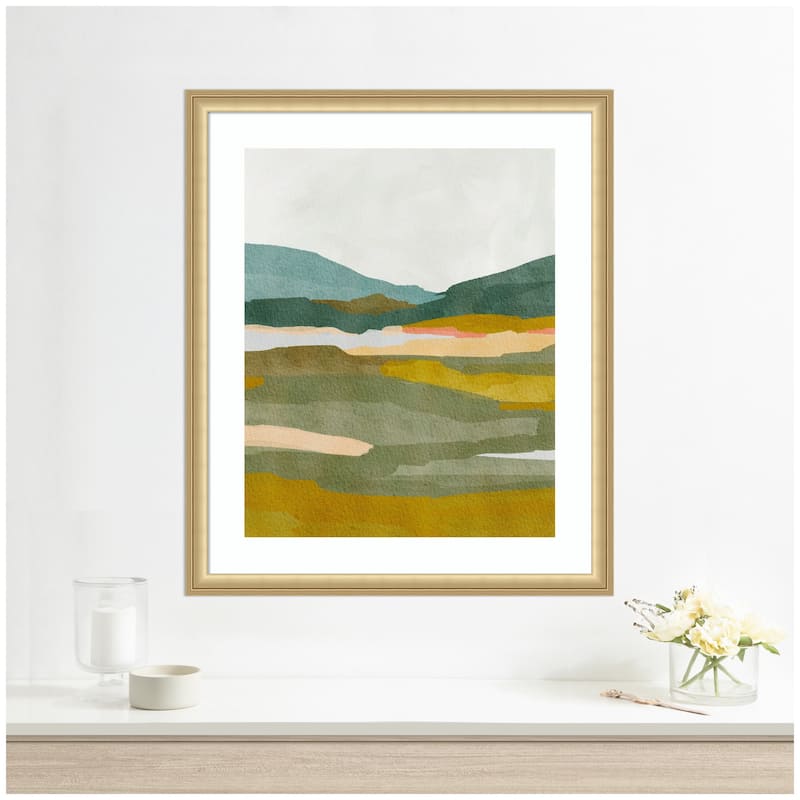 Kate and Laurel Framed Art Vibrant Abstract by Nikita Jariwala