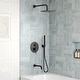 10-Inch 3-Function Tub and Shower System with Hand Shower, Tub Spout, and Pressure-Balanced Valve
