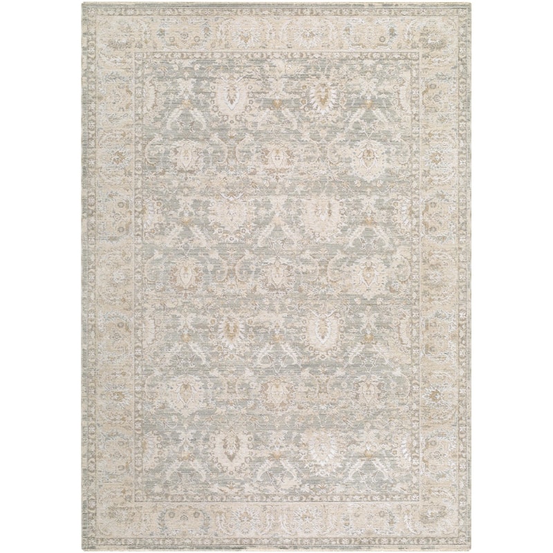Rachel Zoe x Livabliss The Vintage Edit Traditional Area Rug - Seafoam - 6'7" x 9'6"