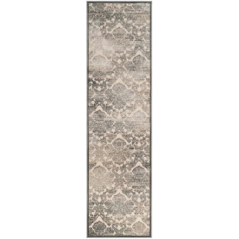 SAFAVIEH Paradise Loremarie Boho Modern Viscose Rug - 2'2" x 8' Runner - Cream/Slate Blue