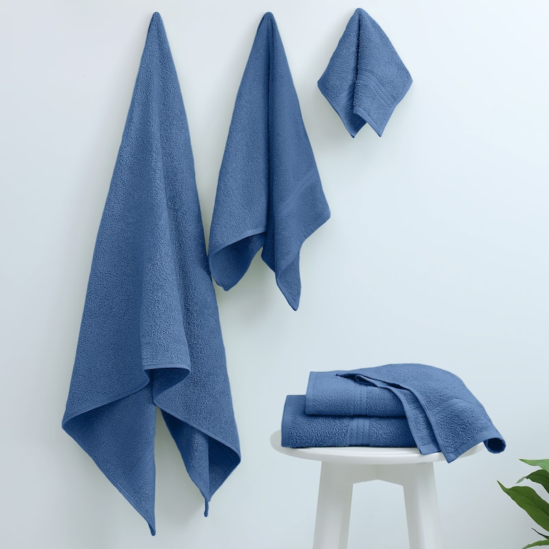Superior Miami 100% Cotton 6-Piece Towel Set - Lightweight & Quick Drying