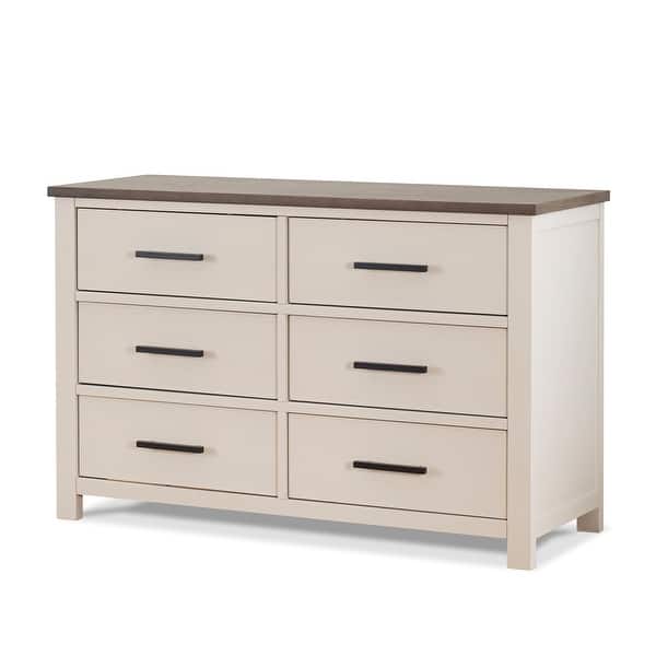 westwood design westfield dresser brushed white Westwood Design Westfield 6-Drawer Dresser Brushed White