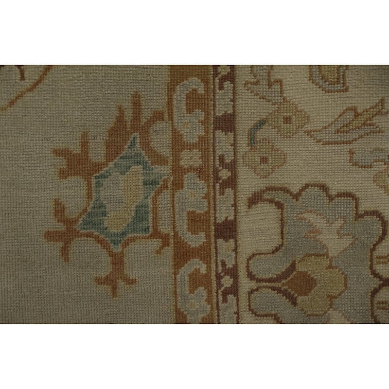 Hand Knotted Oriental 100% Wool Carpet Traditional Floral Greys & Charcoal Ziegler Area Rug - 12' 1'' X 8' 6''