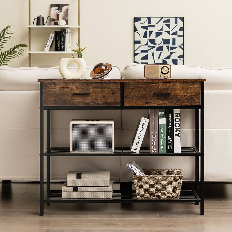 Costway Console Entryway Sofa Table with 2 Drawers for Entrance Living - See Details