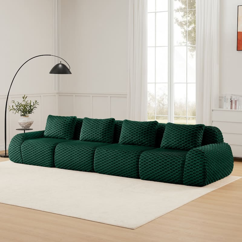 146" Modern Modular Sectional Sofa for Living Room,Oversized 4-Seater Couch,Boneless Sofa,Deep Seat