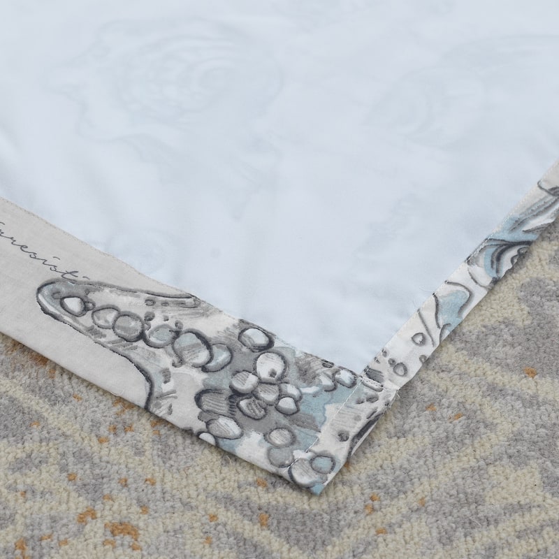 Barefoot Bungalow Cruz Coastal Curtain Set (Set of Two Panels) - 42 W x 84 L Each - 84 W x 84 L (inches)