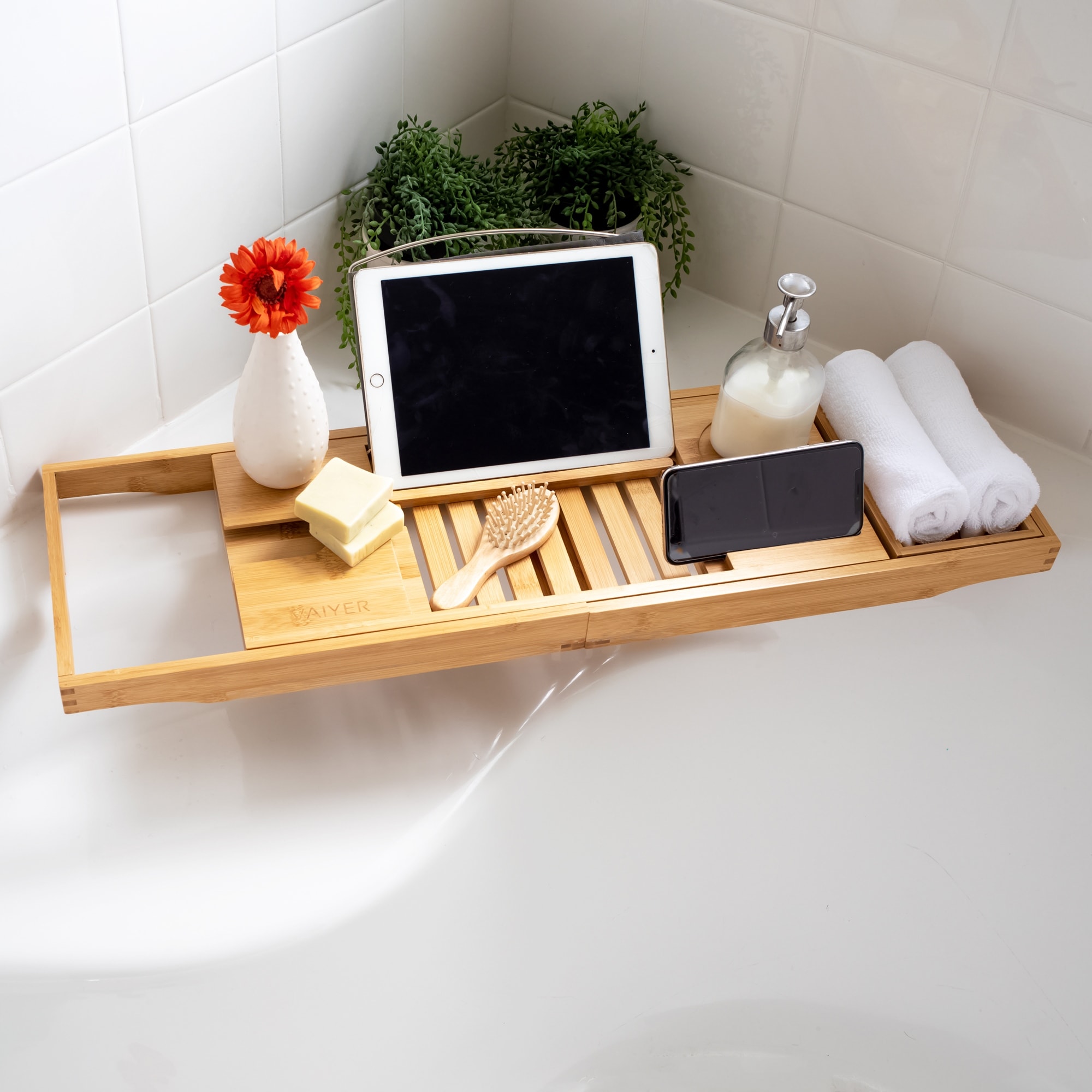 Bathroom Caddy Organizer & Bathtub Tray Product Holder - Bed Bath & Beyond  - 39740873