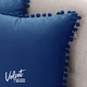preview thumbnail 15 of 89, Deconovo Velvet Pom-poms Throw Pillow Covers 2 PCS(Cover Only)