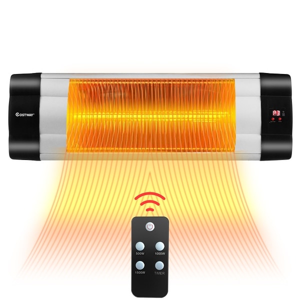 Costway 1500W Infrared Patio Heater Remote Control 24H Timer. Opens flyout.