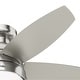 preview thumbnail 19 of 23, Hunter Lilliana Low Profile Ceiling Fan w/LED Light Kit, Pull Chain, Exclusive SureSpeed - Modern, Transitional