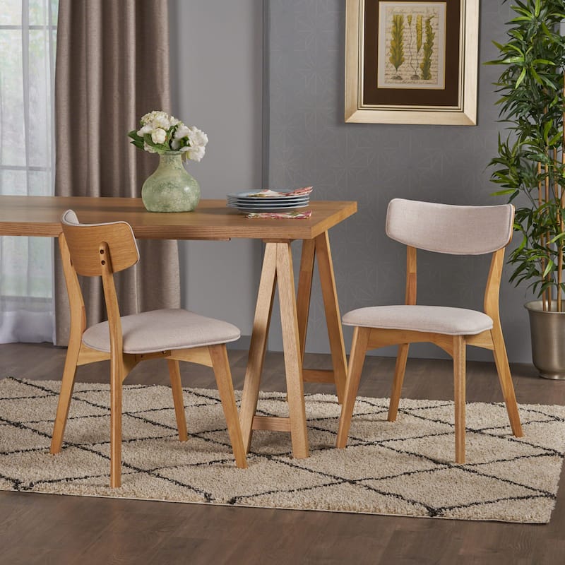 Christopher Knight Home Abrielle Mid-Century Modern Fabric Dining Chair