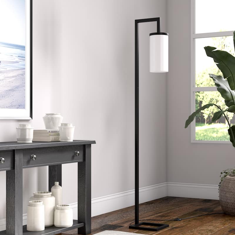 Malva 67.75" Tall Floor Lamp with Glass Shade - 11" Wide