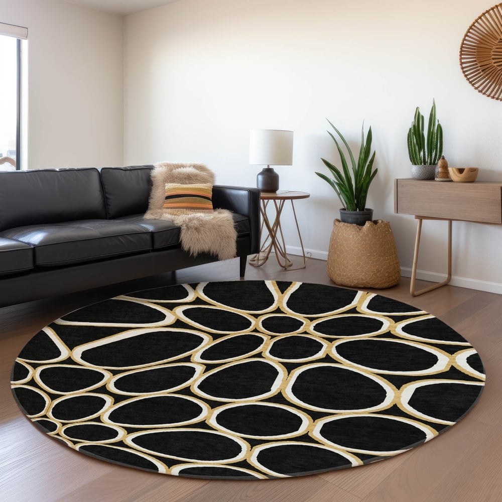 Premium Washable Super Soft Contemporary Bubble Mayfield Rug
