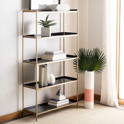 SAFAVIEH Anona 5-Tier Modern Etagere - 28" x 10" x 52" - 28Wx10Dx52H